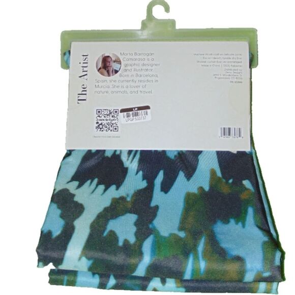 🆕🛁 Society 6 Abstract Leopard 🐆 Print Shower Curtain - 68" X 72" - Picture 4 of 4